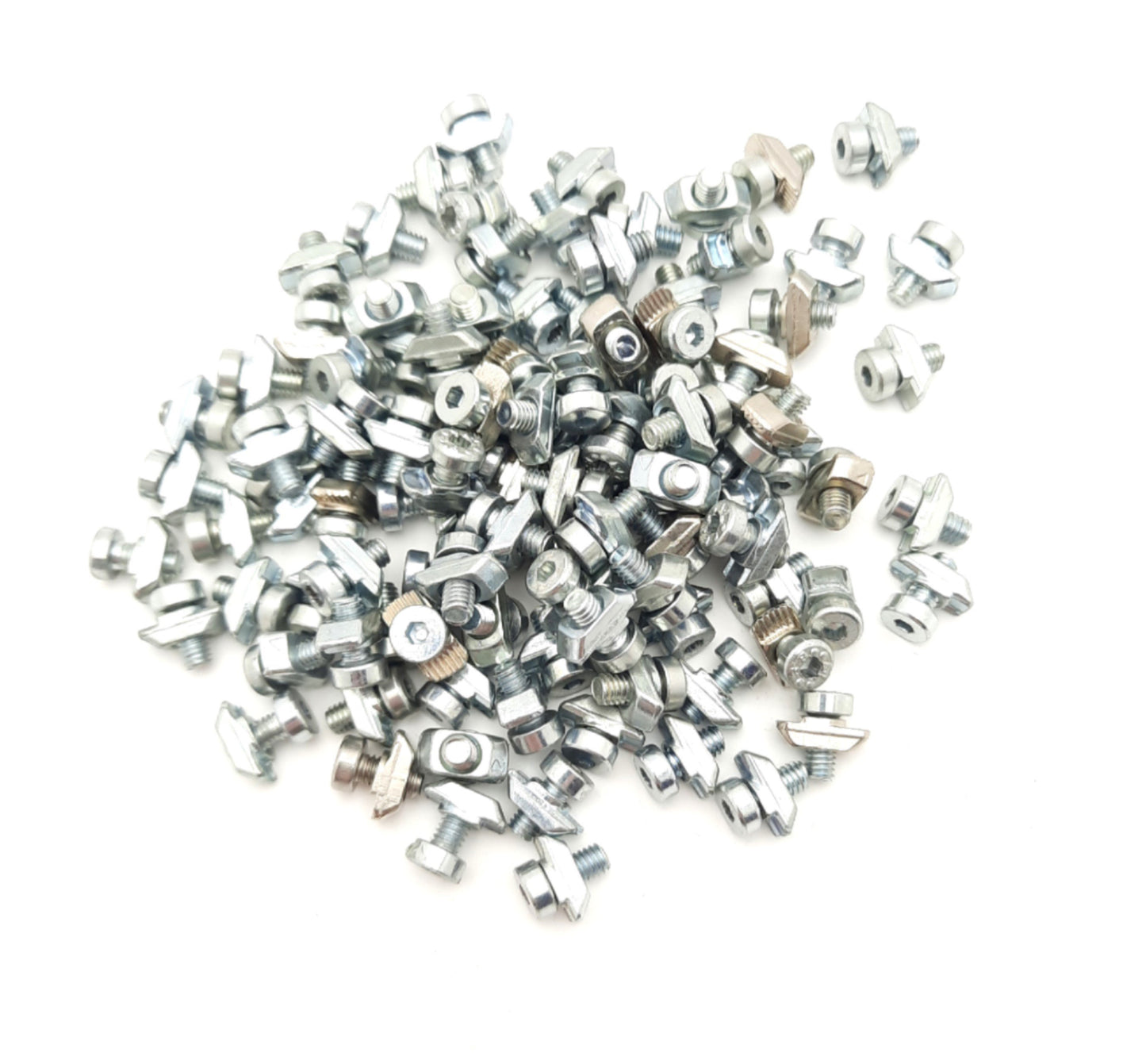 Used Lot of 100 80/20 14164 Drop In T-Nut Socket Head Head Screw 10 Series M4 x 0.7