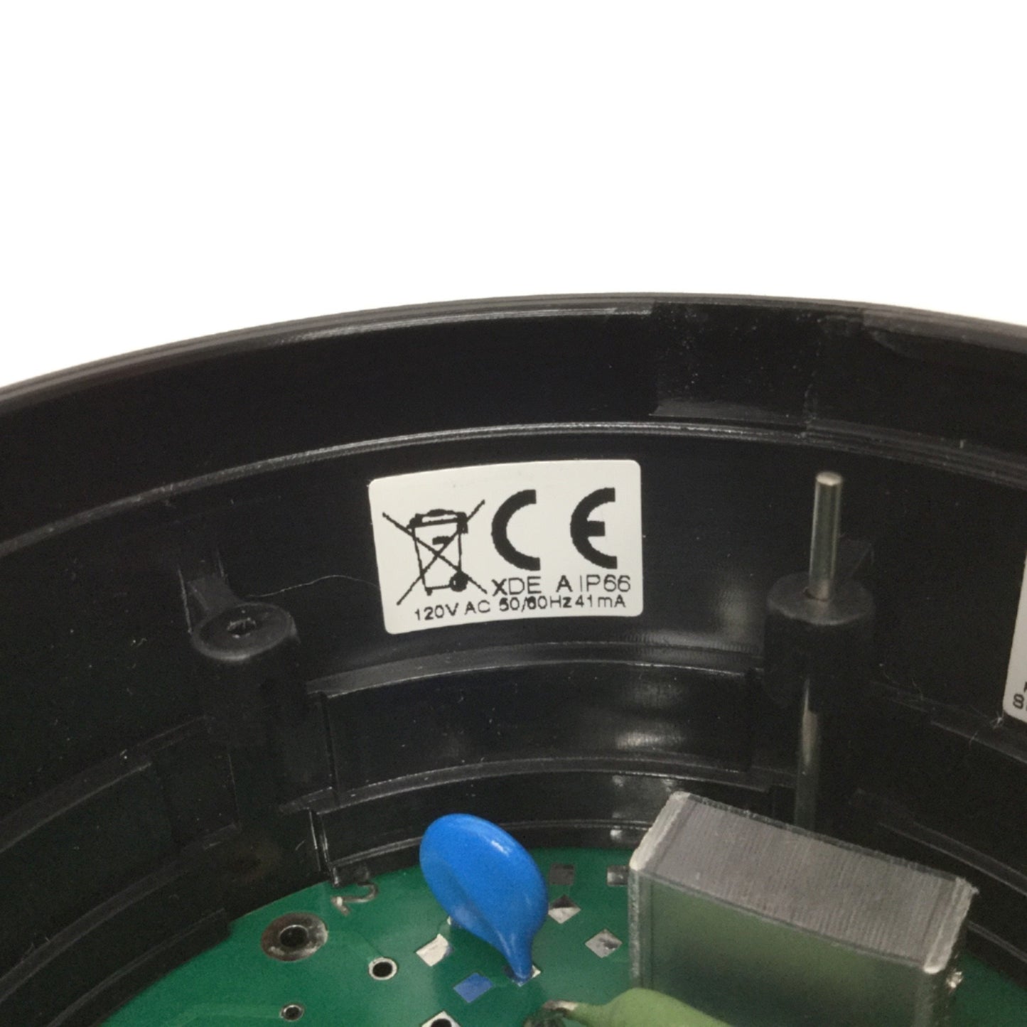 Used Auer XLL Steady Light Signal Tower Stack Red/Amber/Green w/XDE Piezo Alarm 120V