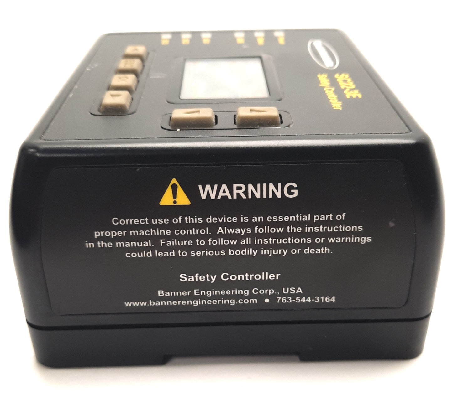 Used Banner Engineering SC22-3E Safety Controller w/ Ethernet 24v DC, 22 Inputs