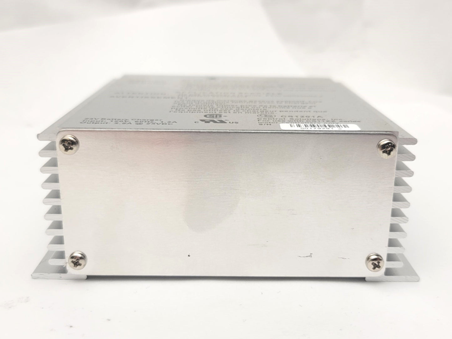 Used Control Solutions CS1201A 24V Battery Charger 120VAC Input, 25VDC 2.5A Output