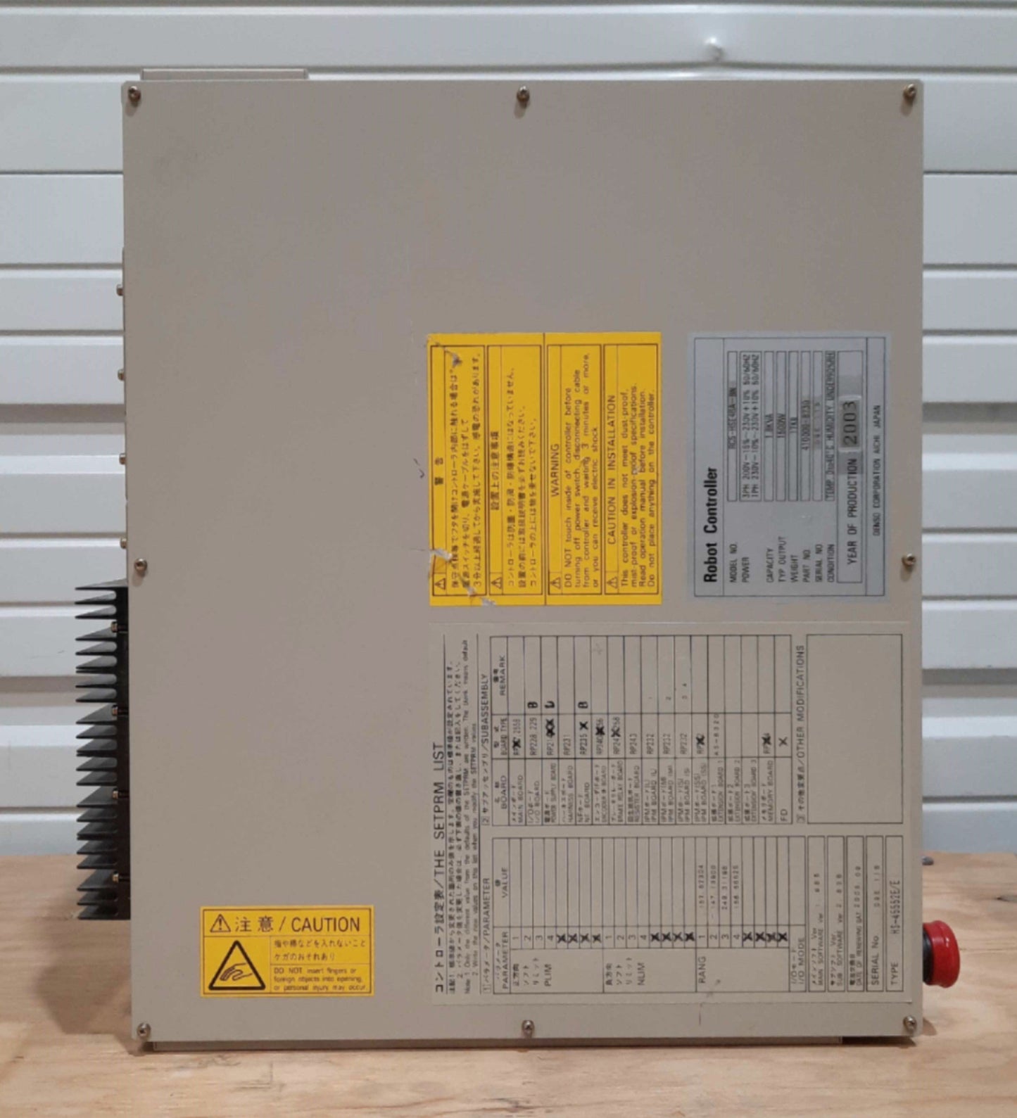 Used DENSO HS-45552EM & RC5 SCARA Robot System 5kg Load 550mm Reach 7100mm/s 230VAC