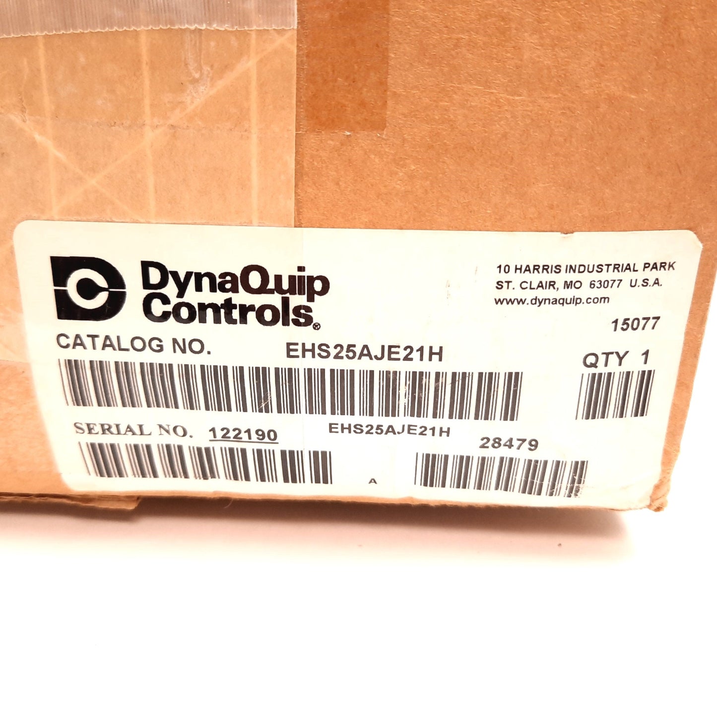 New DynaQuip Controls EHS25AJE21H Electric Ball Valve, Voltage: 12-24VDC/VAC