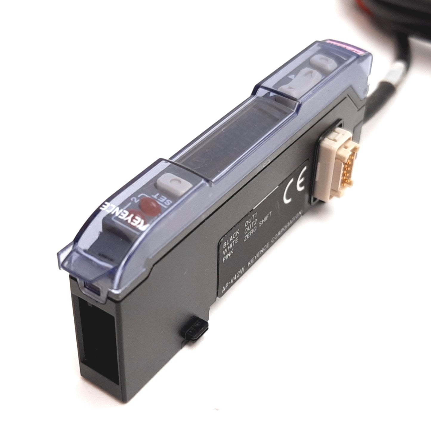 Used Keyence AP-V42W Pressure Sensor Amplifier Unit, Supply: 12-24VDC, Output: NPN
