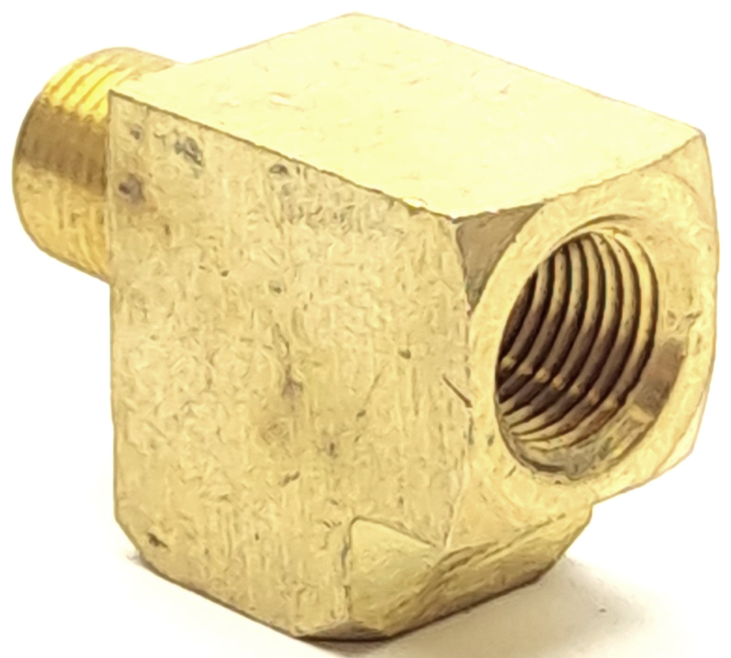 Used Lot of 10 Robo-Fit 127A-A 130339 Brass Tee Fitting, 1/8" Thread, 2 Fem/1 Male