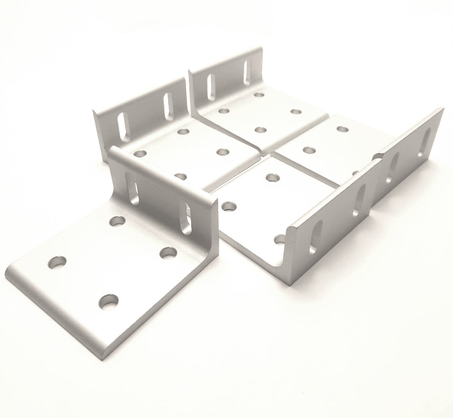 New – Open box Lot of 5 80/20 4285 Wide 2x4 Slotted Inside Corner Bracket, 3" x 2.810" x 1.50"