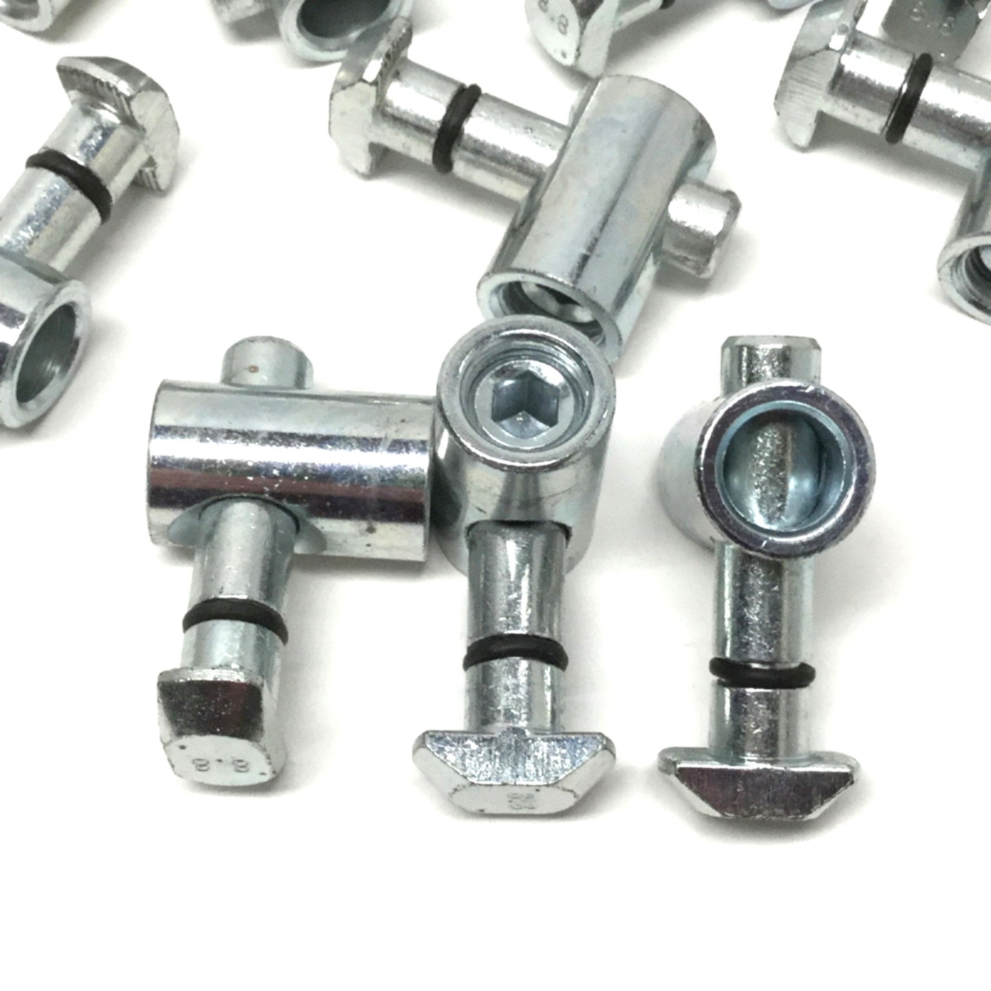 Used Lot of 14 Bosch Rexroth 3842535466 Extrusion 90° Quick Connector, 10mm Slot