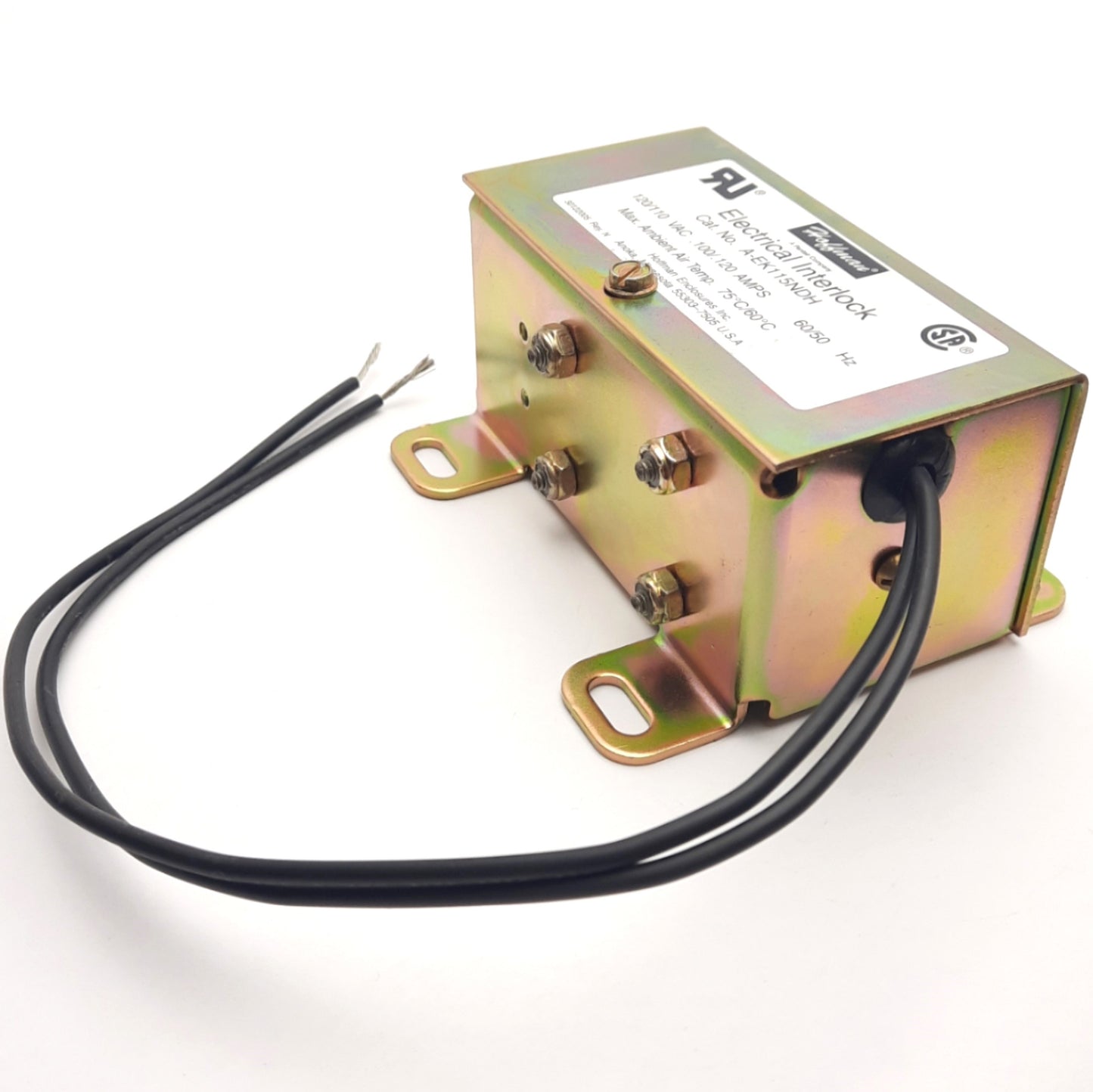New – Open box Hoffman A-EK115NDH Electrical Interlock 120/110 VAC, .100/.120 Amps, 75°C/60°C