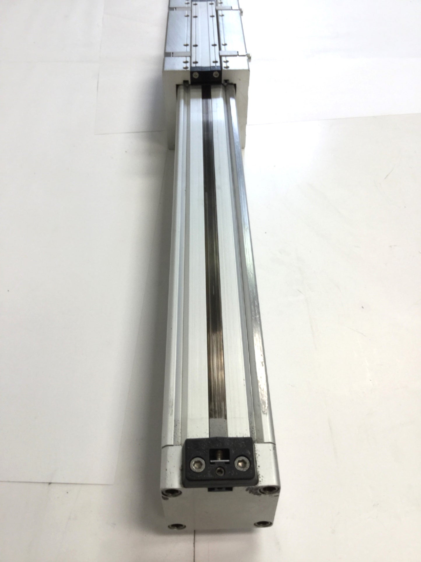 Used Bimba UBS-4028-3XCM Ultran Rodless Cylinder Linear Slide 40mm Bore, 28" Stroke