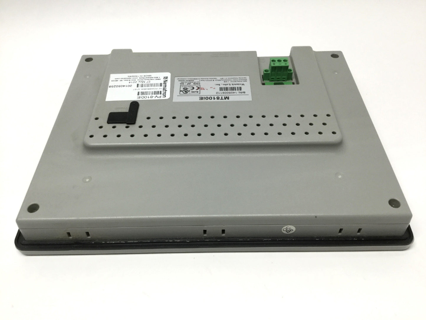 Used Weintek MT8100iE HMI Operator Panel 10" Color TFT, 800 x 480, USB/Ethernet/COM