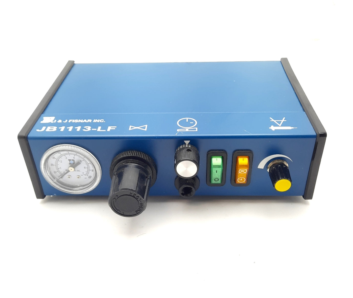 Used I&J Fisnar JB1113-LF Liquid Dispenser 24VDC 70-100PSI In 1-100PSI Out 120VAC