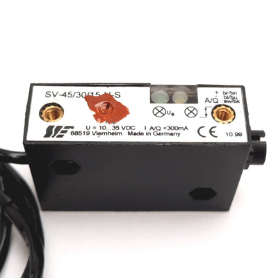 Used SIE Sensorik SV-45/30/15-N-S Amplifier With SK-5-18/10-B-VA/PTFE Sensor