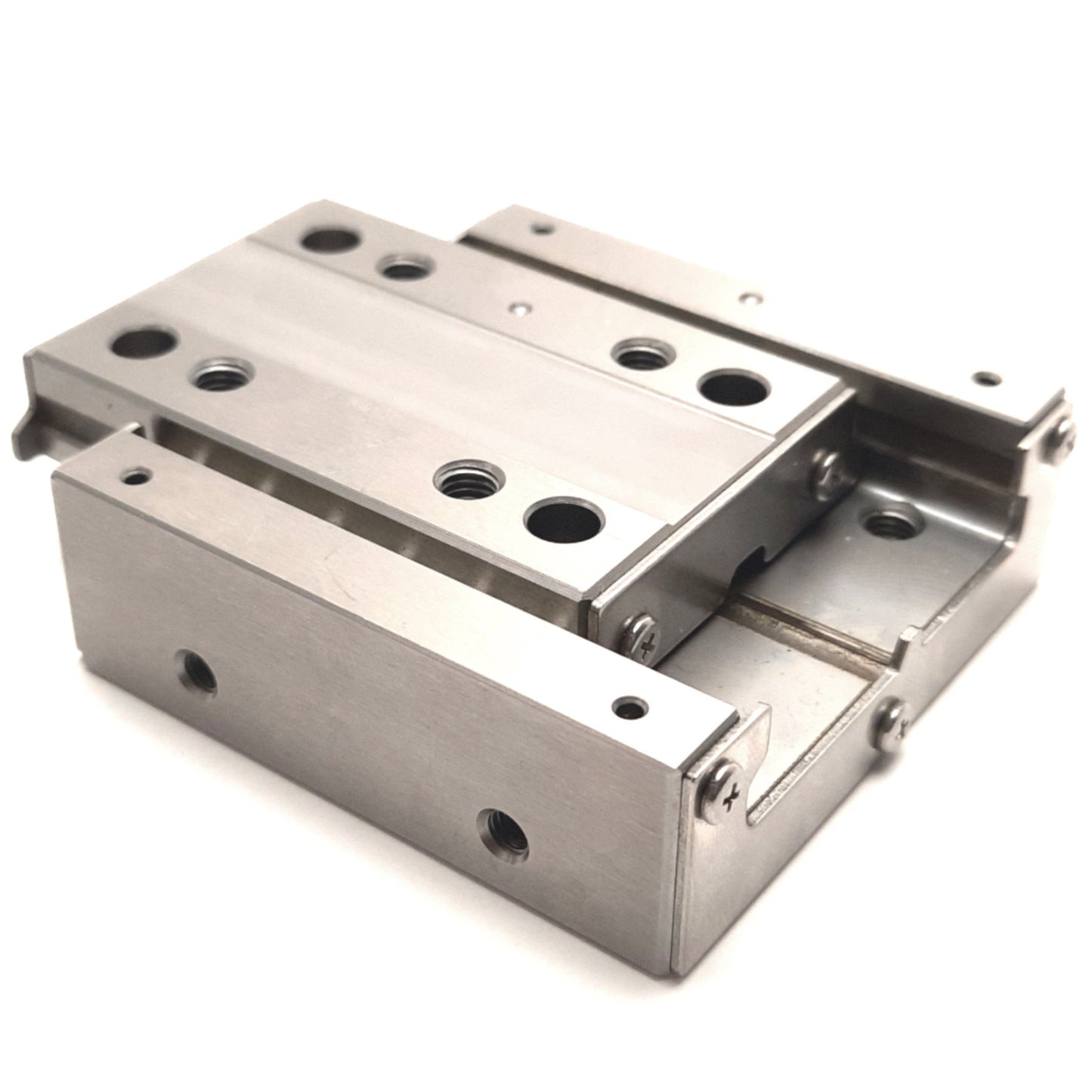 Used Impulse Way IPWS-F6060 Linear Stage 13mm Travel, 60x60mm, M5 Mounting, Stainless