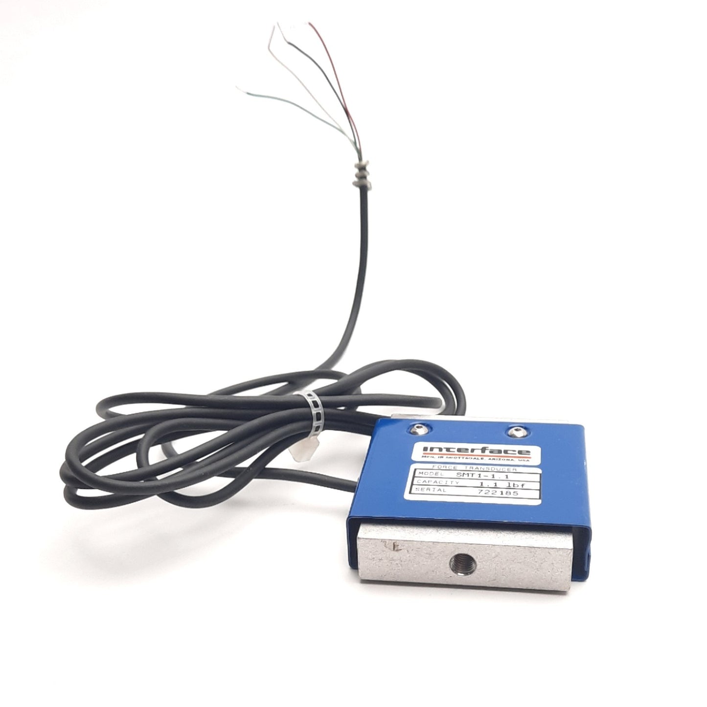 Used Interface SMT1-1.1 Load Cell S-Type, 1.1lbf, ñ0.05%, 2mV/V Output, 24v DC