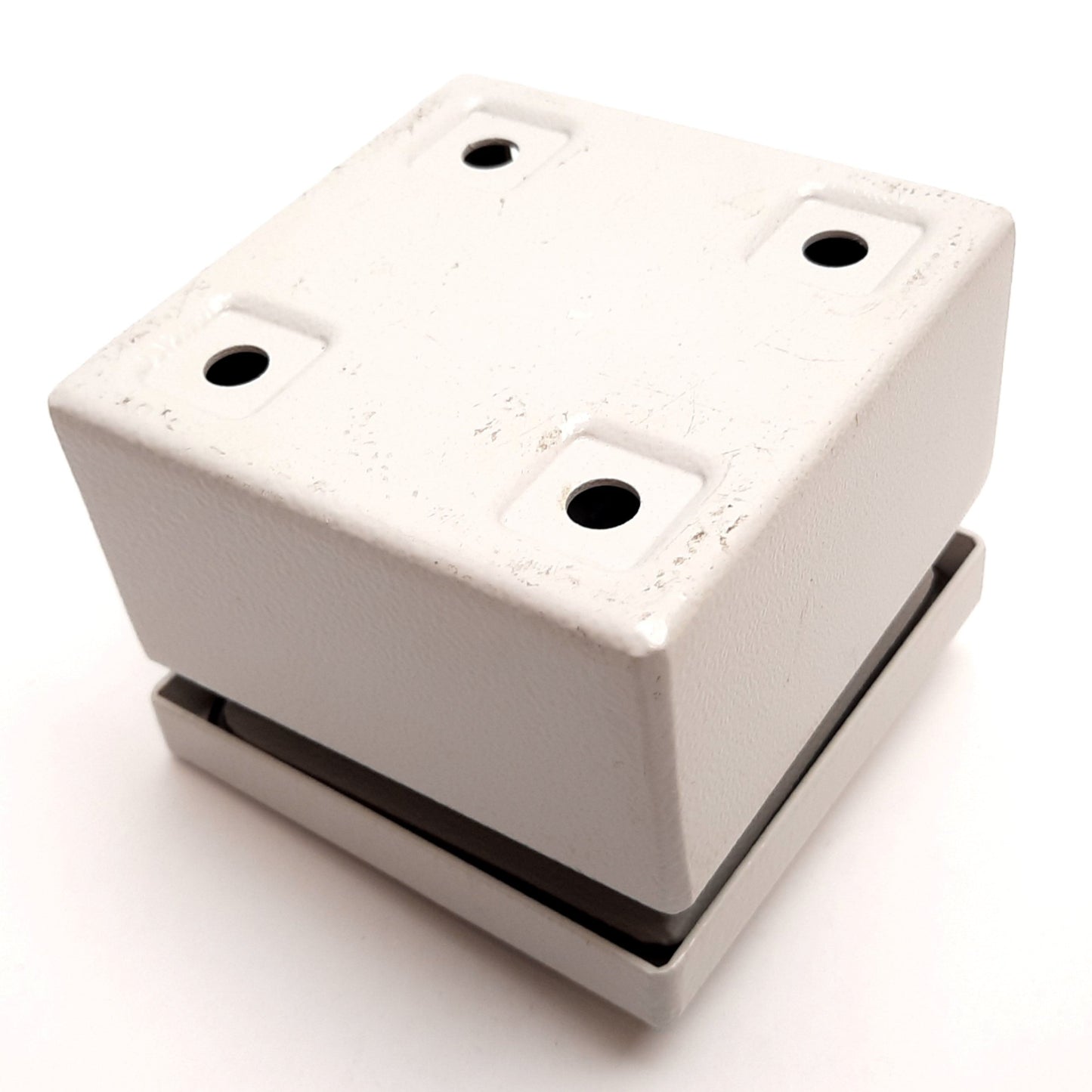 Used Rittal 8018119 Electrical Enclosure, Steel, 100mm x 100mm x 75mm, *Hole Added*