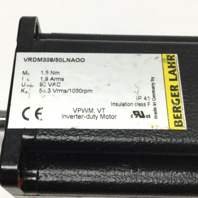 Used Berger Lahr VRDM368/50LNAOO NEMA 23 Stepper Motor, 3-Phase, 92VAC from Ekra X5