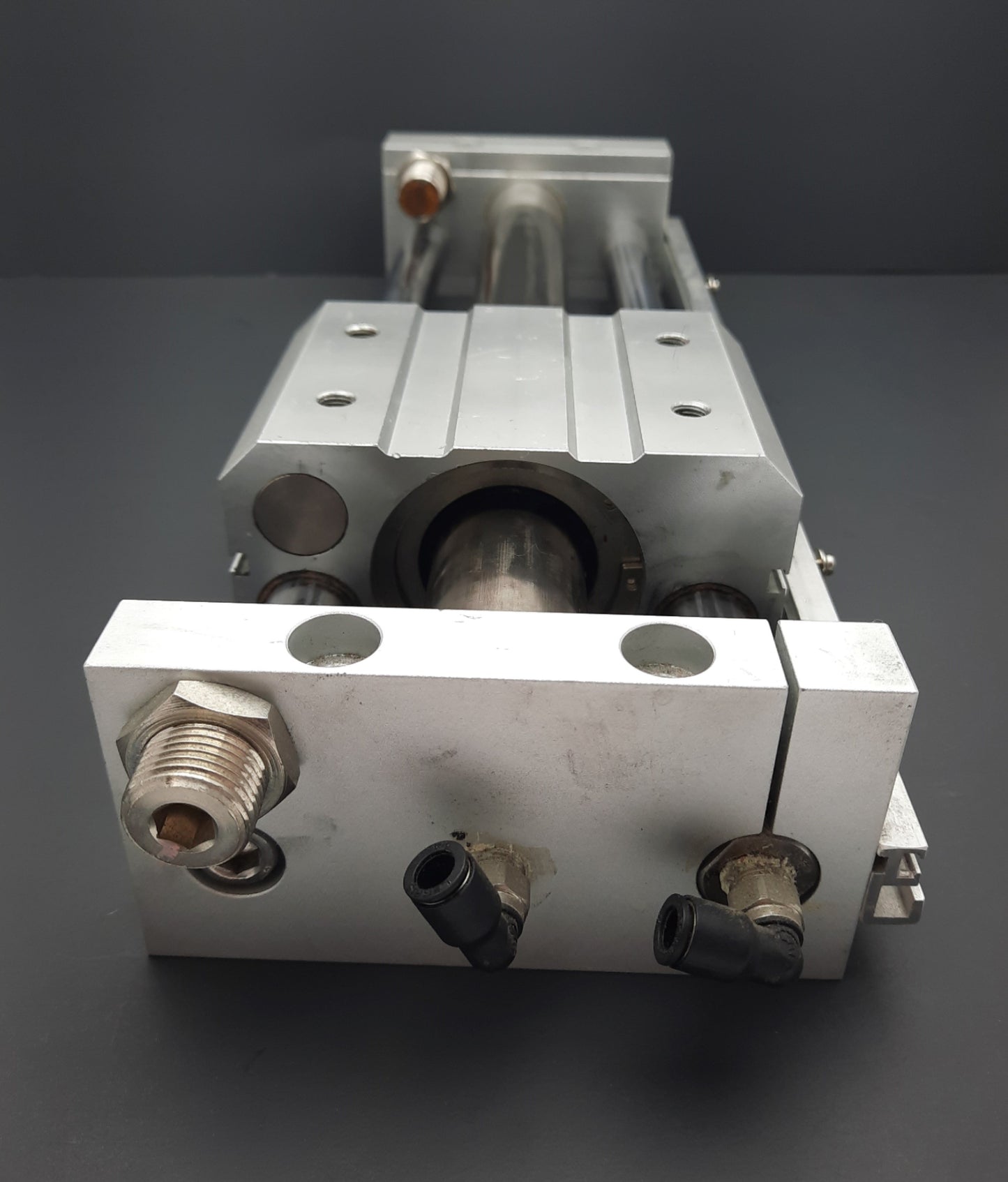 Used SMC NCDY2S32H-1000-F7PW Magnetically Coupled Rodless Cylinder 10", 1-1/4"