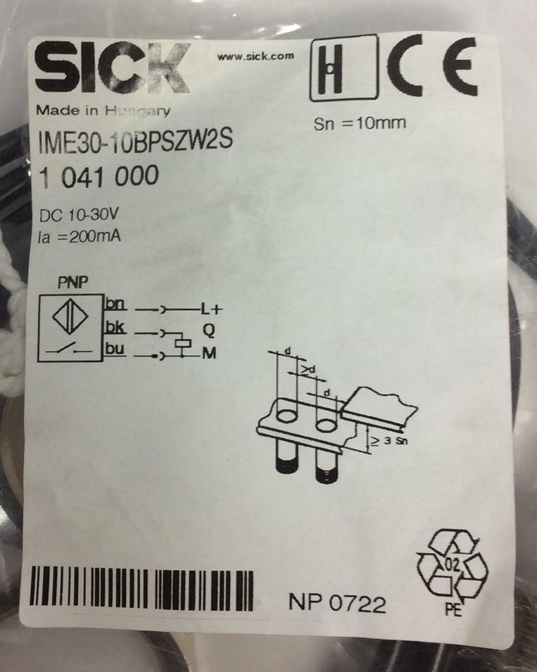 New Sick IME30-10BPSZW2S Proximity Sensor 10-30VDC