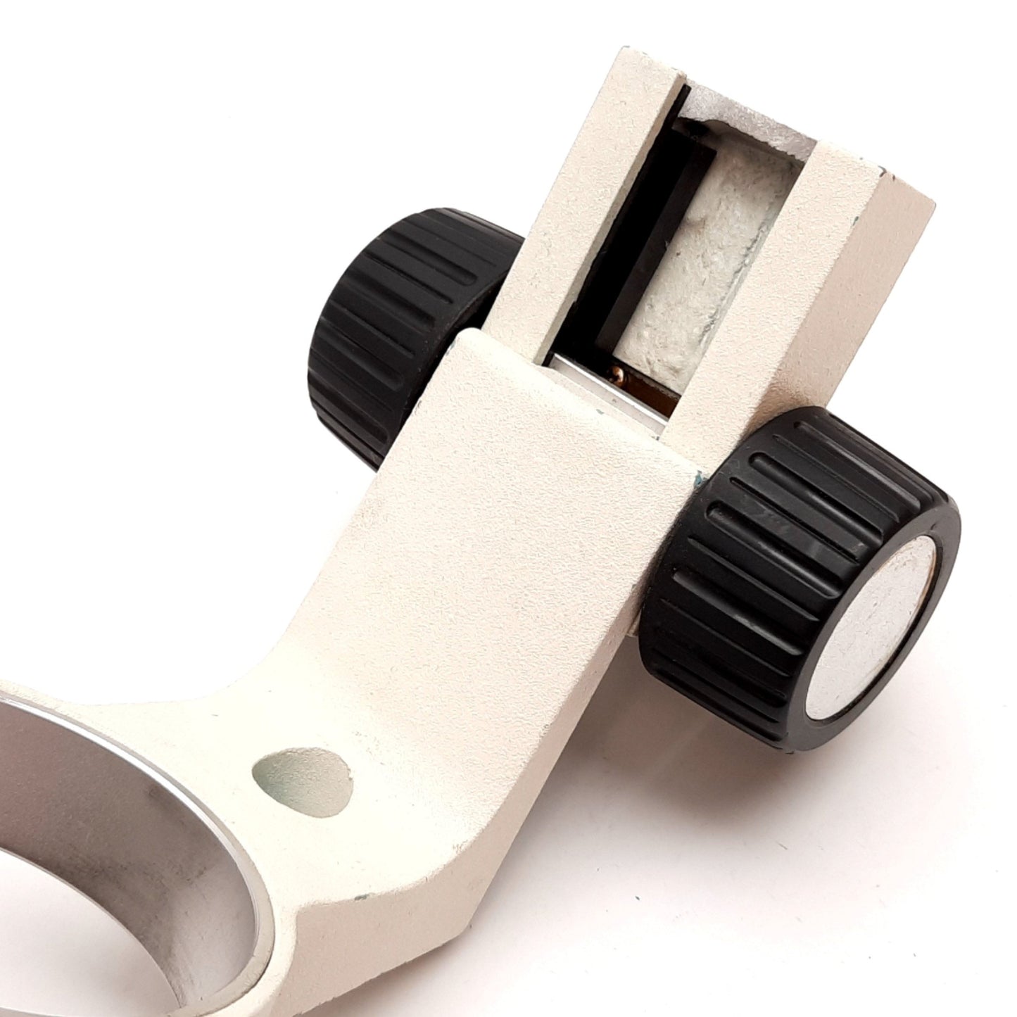 Used Adjustable Stereo-Microscope Focus Arm Mount, Travel: 2" , 3in / 76mm ID
