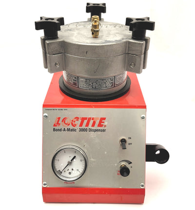 Used Loctite 982719 Bond-A-Matic 3000 Reservoir For Low Viscosity Adhesive 0-15psi