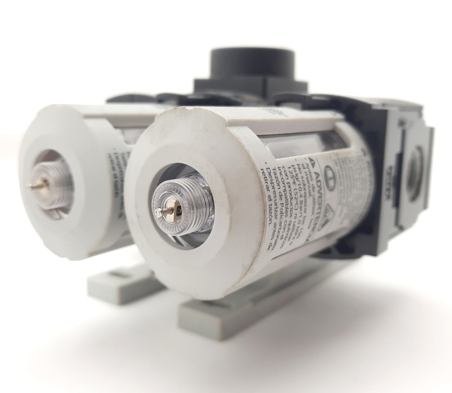 Used ARO P39124-600 Piggyback Filter Regulator, Filter And Lockout Valve 1/4" 0-30psi