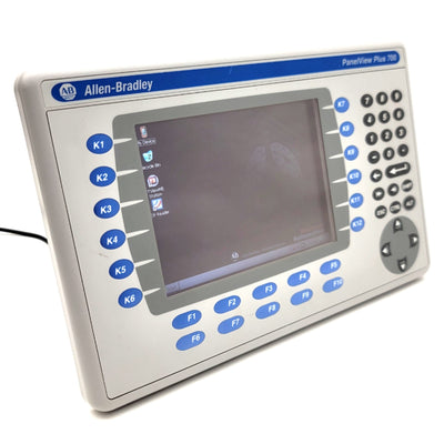 Used Allen Bradley 2711P-B7C4D8 PanelView Plus 700 Keypad Terminal 6.5" Color, 24VDC