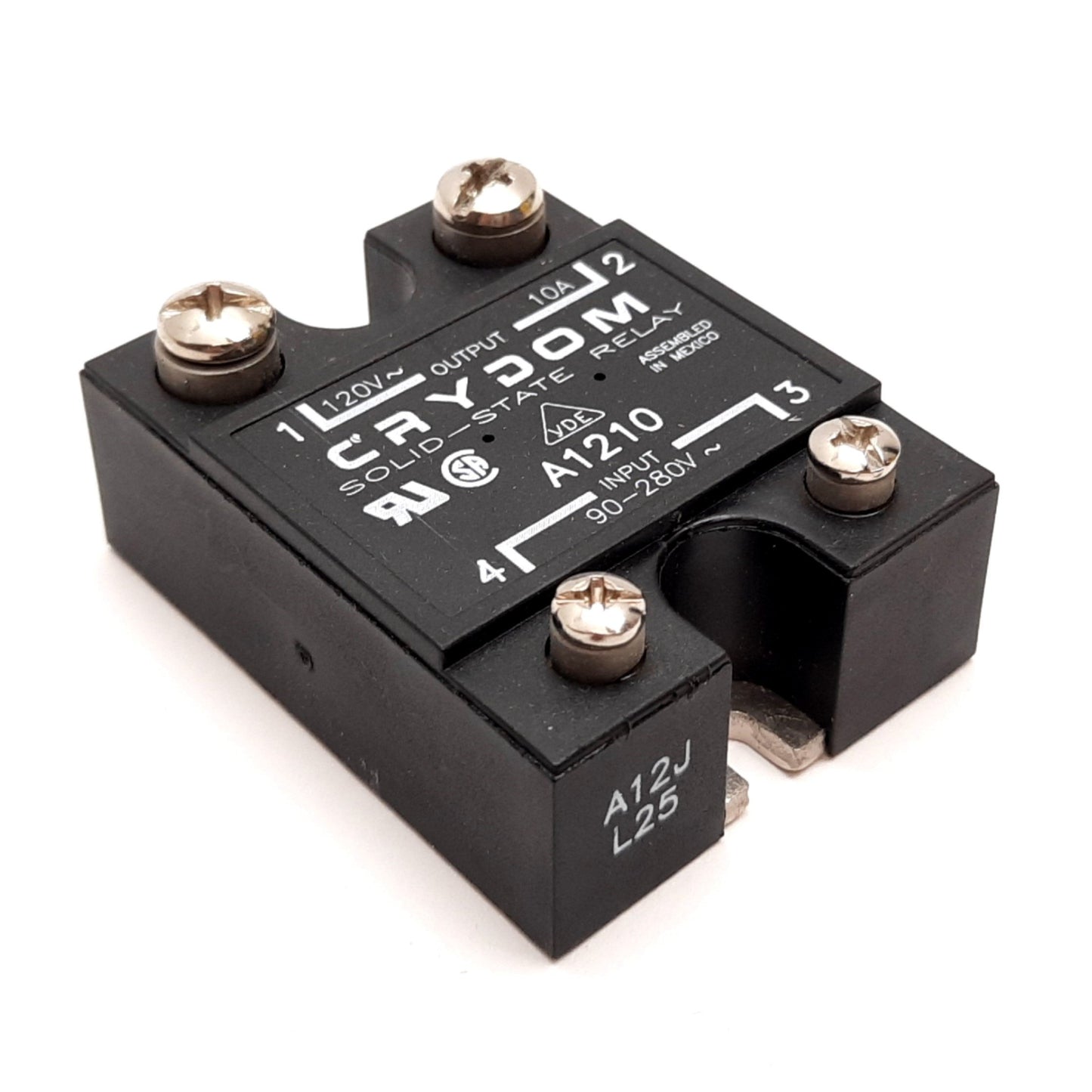 Used Crydom A1210 Solid State Relay, Input: 90-280VAC, Output: 120VAC 10A