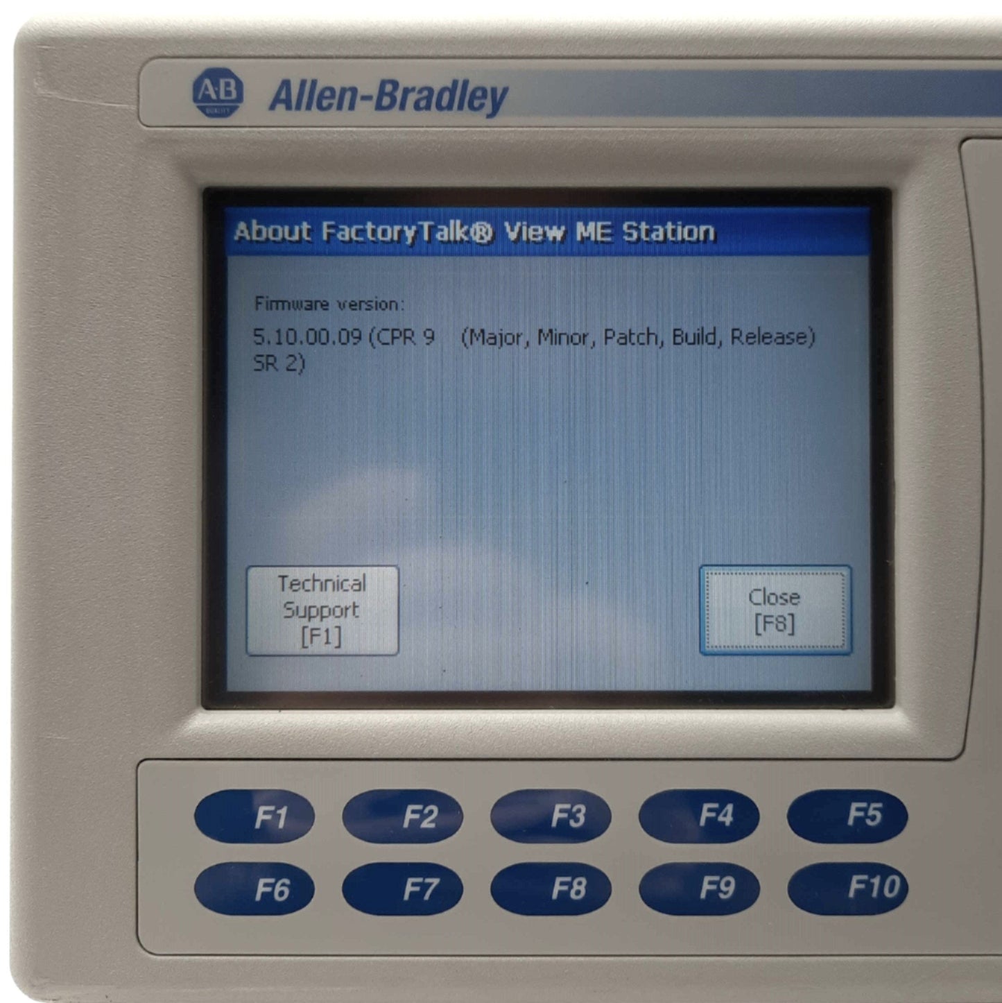 Used Allen Bradley 2711P-B6C20A Ser C PanelView Plus 600 HMI Panel w/Buttons 6" 120V