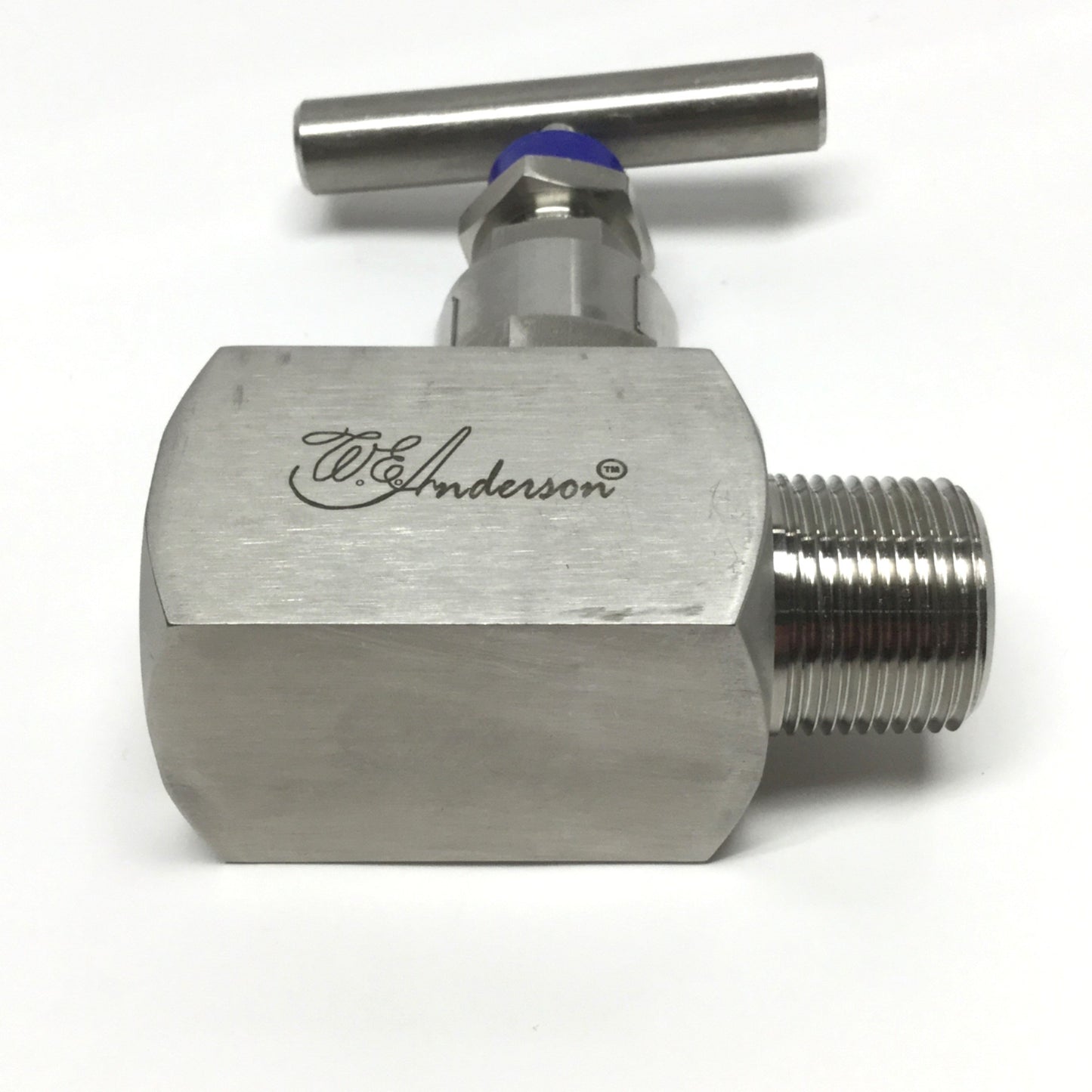 Used WE Anderson HNV-SSS25B Stainless Steel 316 Needle Valve, 3/4" NPT M x F, 6000psi