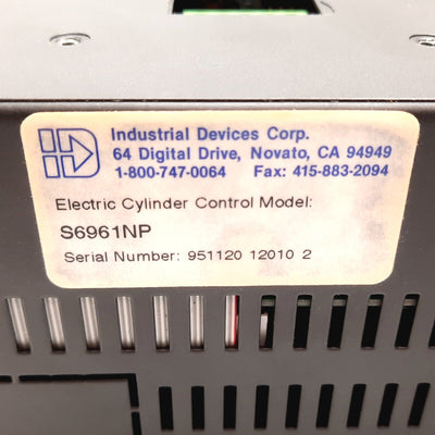 Used Industrial Devices Corporation S6961NP Linear Motion Controller, 1-Axis, 110VAC