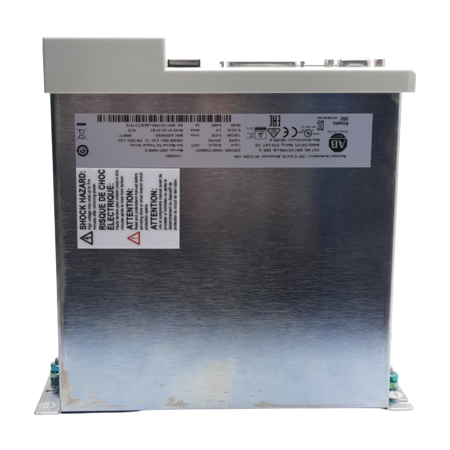 Used Allen Bradley 2097-V31PR0-LM Ser A Kinetix 350 Servo Drive 1/3-Phase 120/240VAC