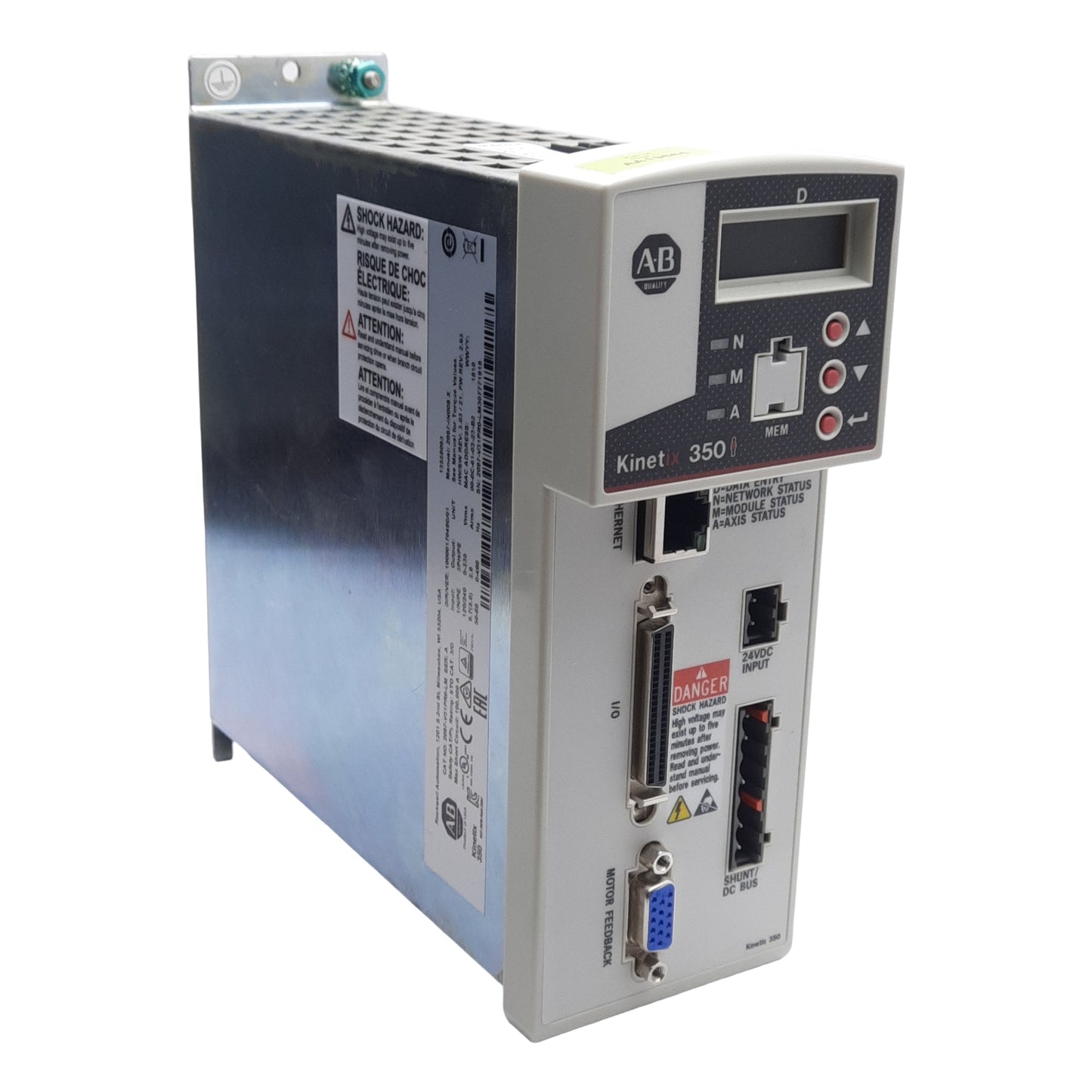 Used Allen Bradley 2097-V31PR0-LM Ser A Kinetix 350 Servo Drive 1/3-Phase 120/240VAC