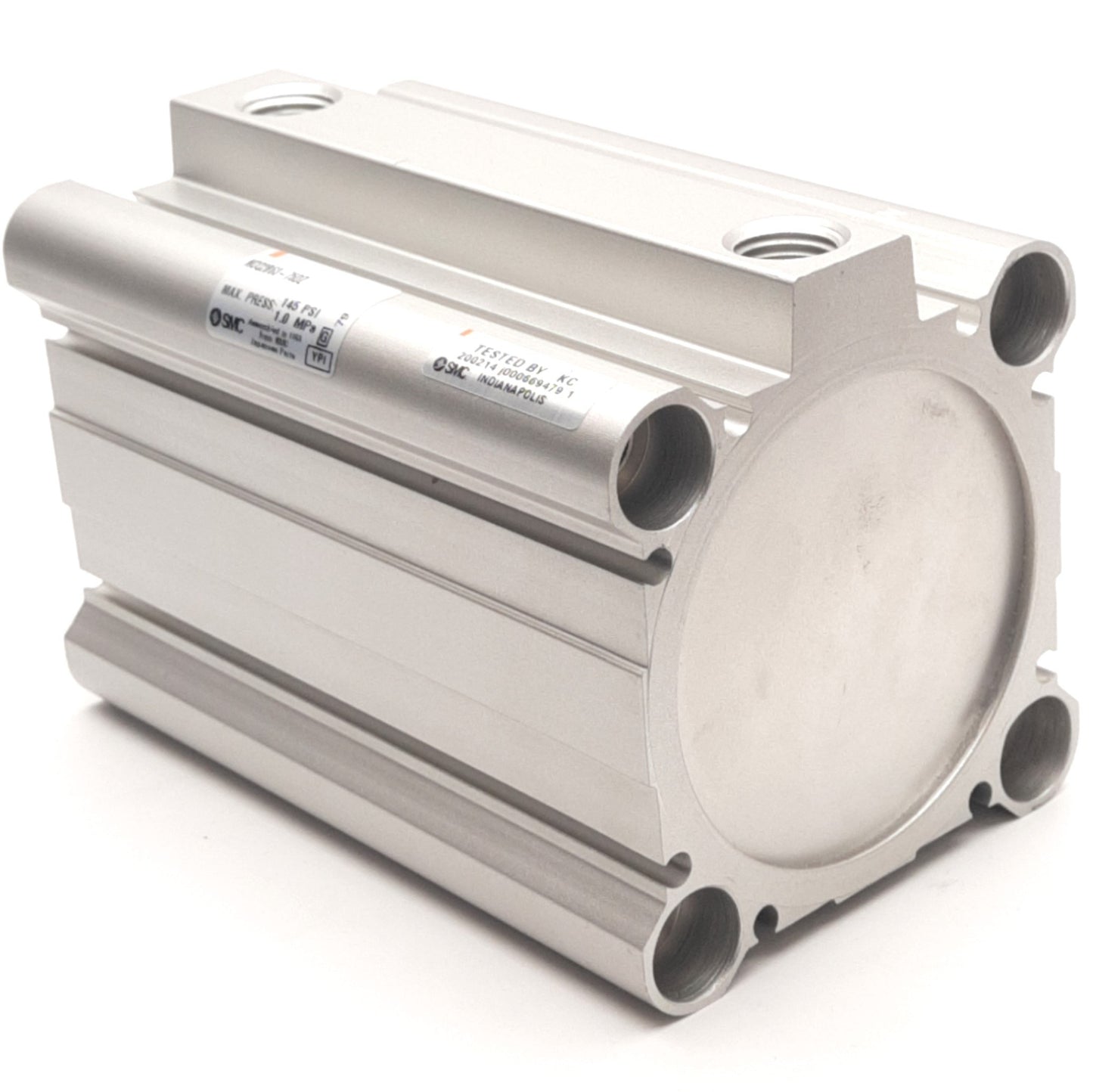 New – Open box SMC NCQ2B63-75DZ Air Cylinder, 63mm Bore, 75mm Stroke, 145 PSI, 1/4 Rc