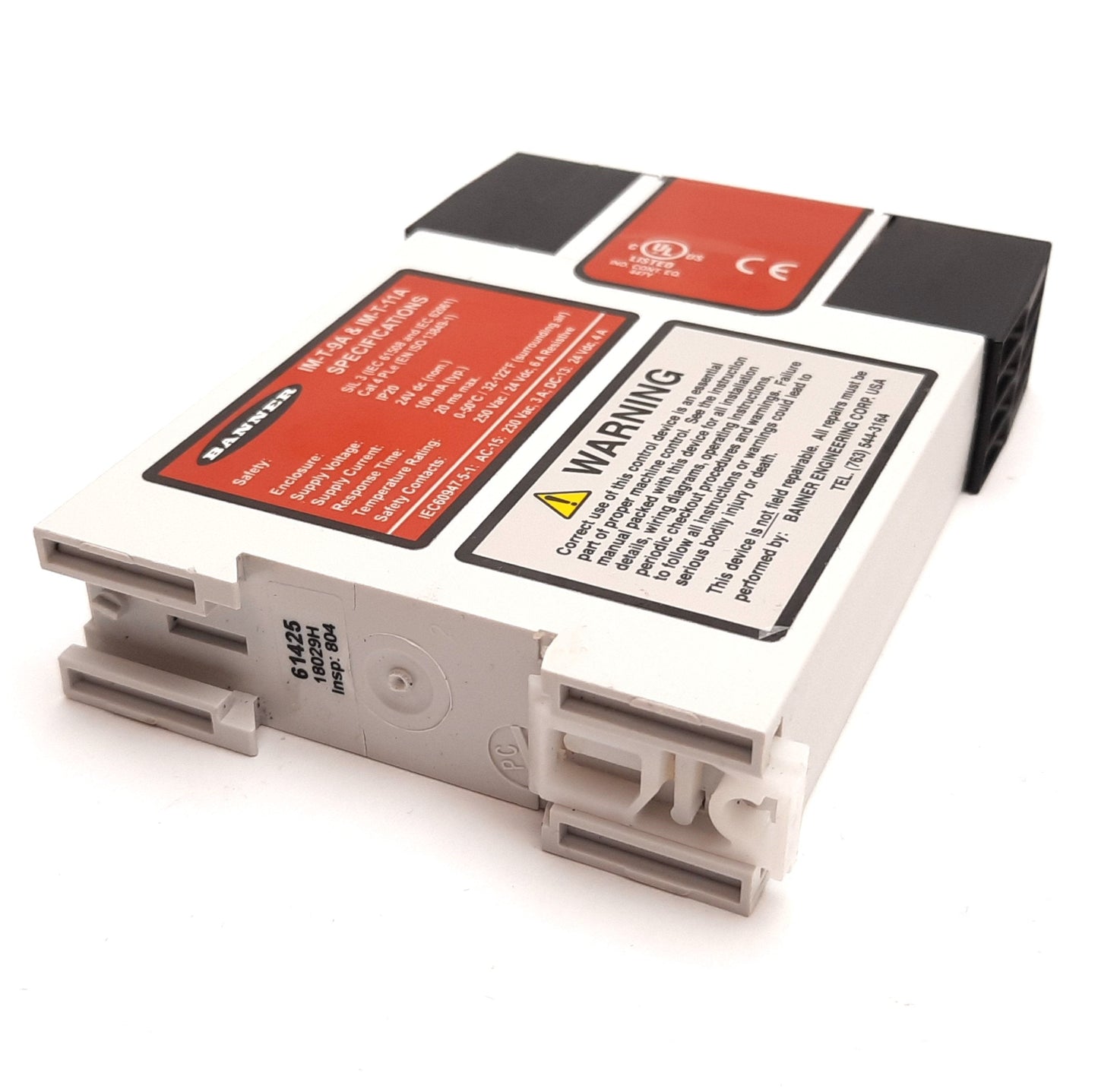 Used Banner IM-T-9A Light Curtain Safety Controller Relay Interface Module 3NO 6A