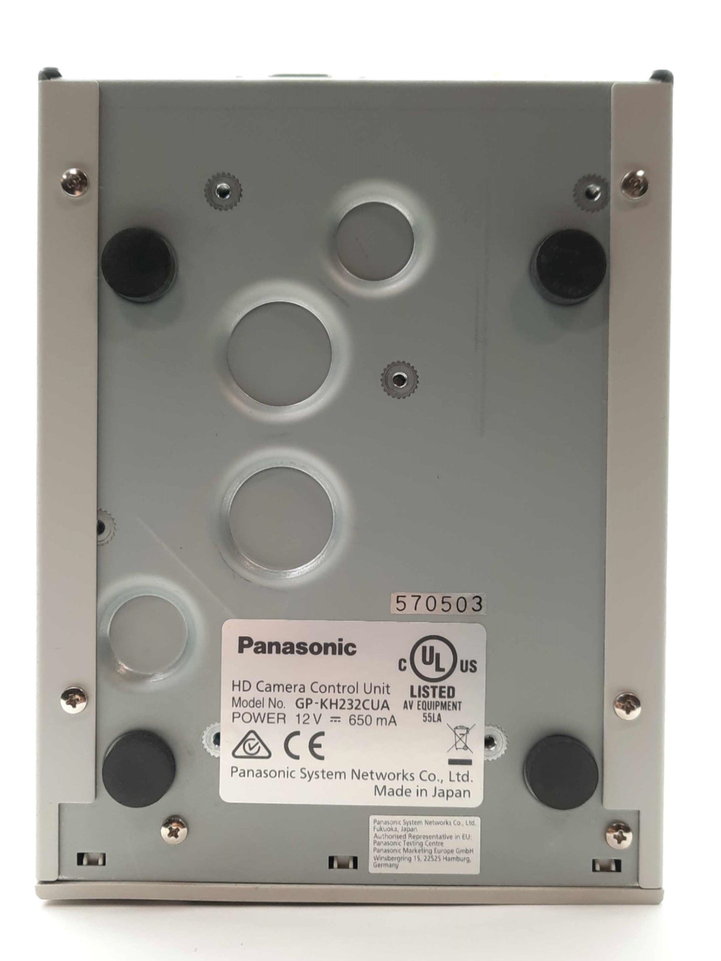 Used Panasonic GP-KH232CUA HD Camera Control Unit, 1080p, HDMI/S-Video/RGB, 12VDC