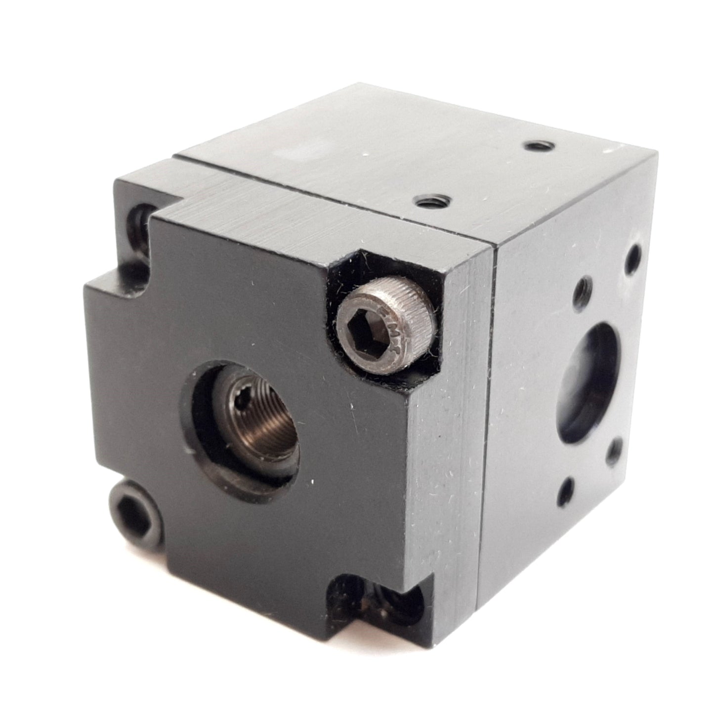 Used Compact SC111C Pneumatic Square Body 1C Collet Closer Holder, 1/4" Max Dia