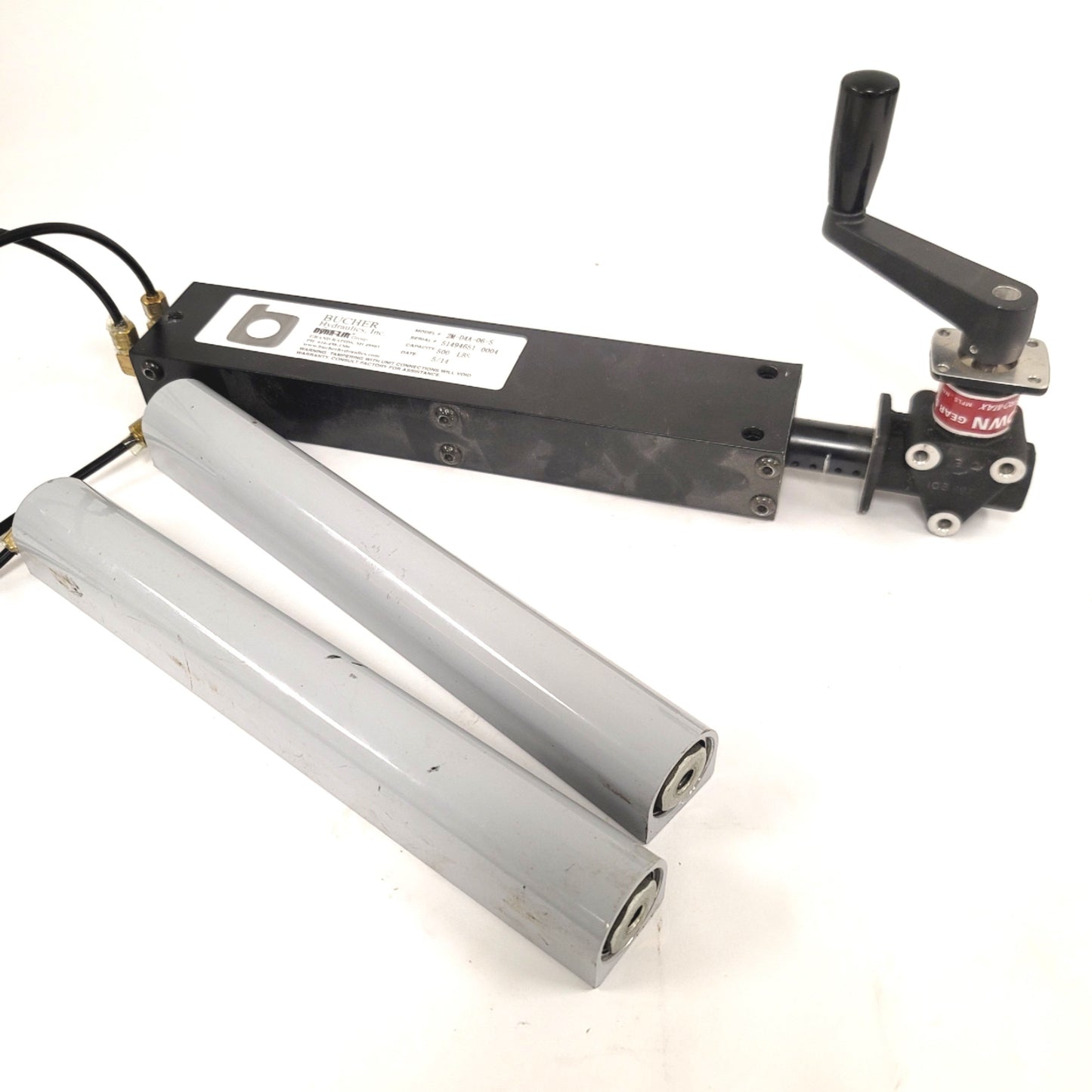 Used Dyna-Lift 2M-D4A-06-S Dual Cylinder Manual Hydraulic System 6" Stroke 500lbs Cap