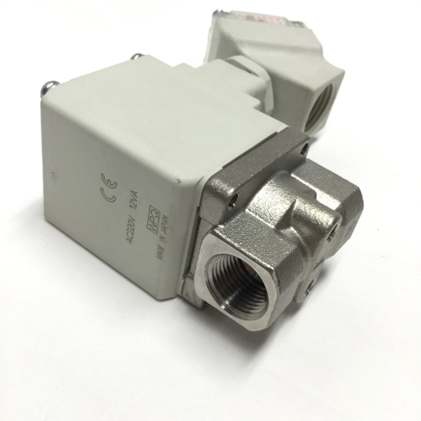 New – Open box SMC VX232MZ2REX332D Solenoid Water Valve SS 2-Port NC, 3/8" NPT, 220VAC Coil