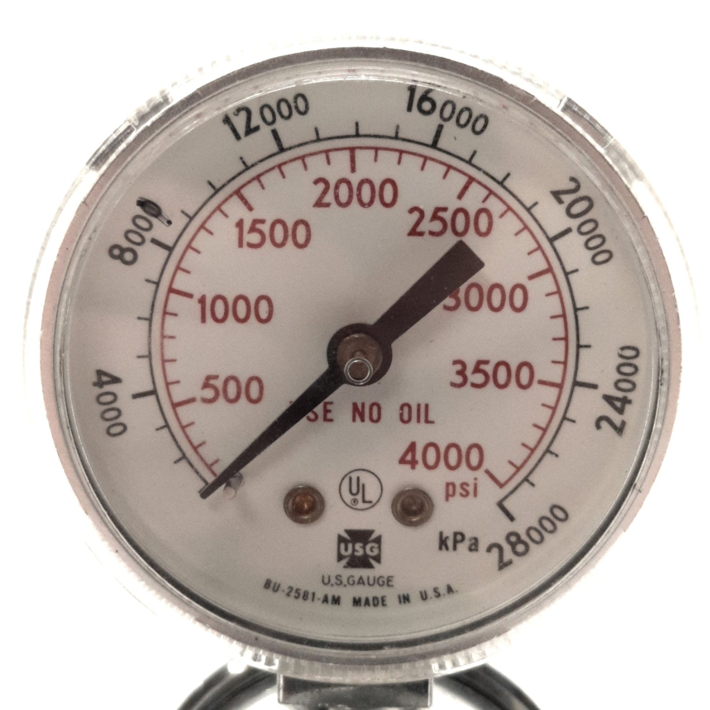 Used Puritan-Bennett Corp 0-294001-XX Model 40 Regulator CGA500 To 1/8" NPT, w/ Valve
