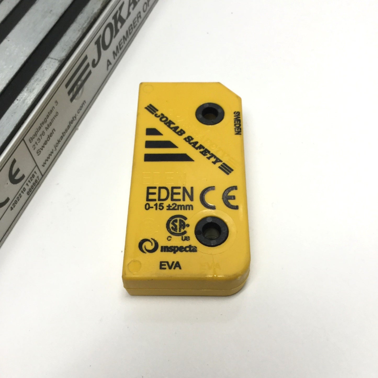 Used ABB Jokab Magne 2A Eden Electro-Magnetic Safety Interlock 24VDC, 1500N, 8-pin