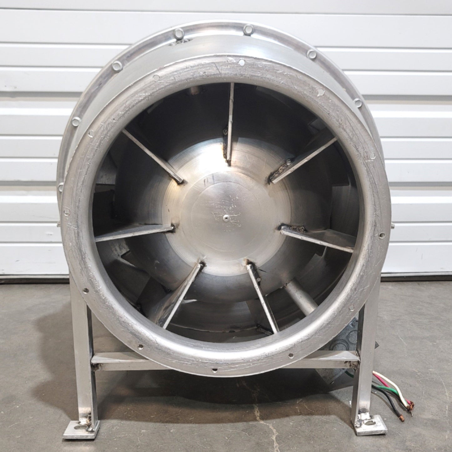 Used Cook 14CV17D Centri-Vane Mixed Flow Fan 1HP, 460VAC 3-Phase, 776CFM, 1725RPM