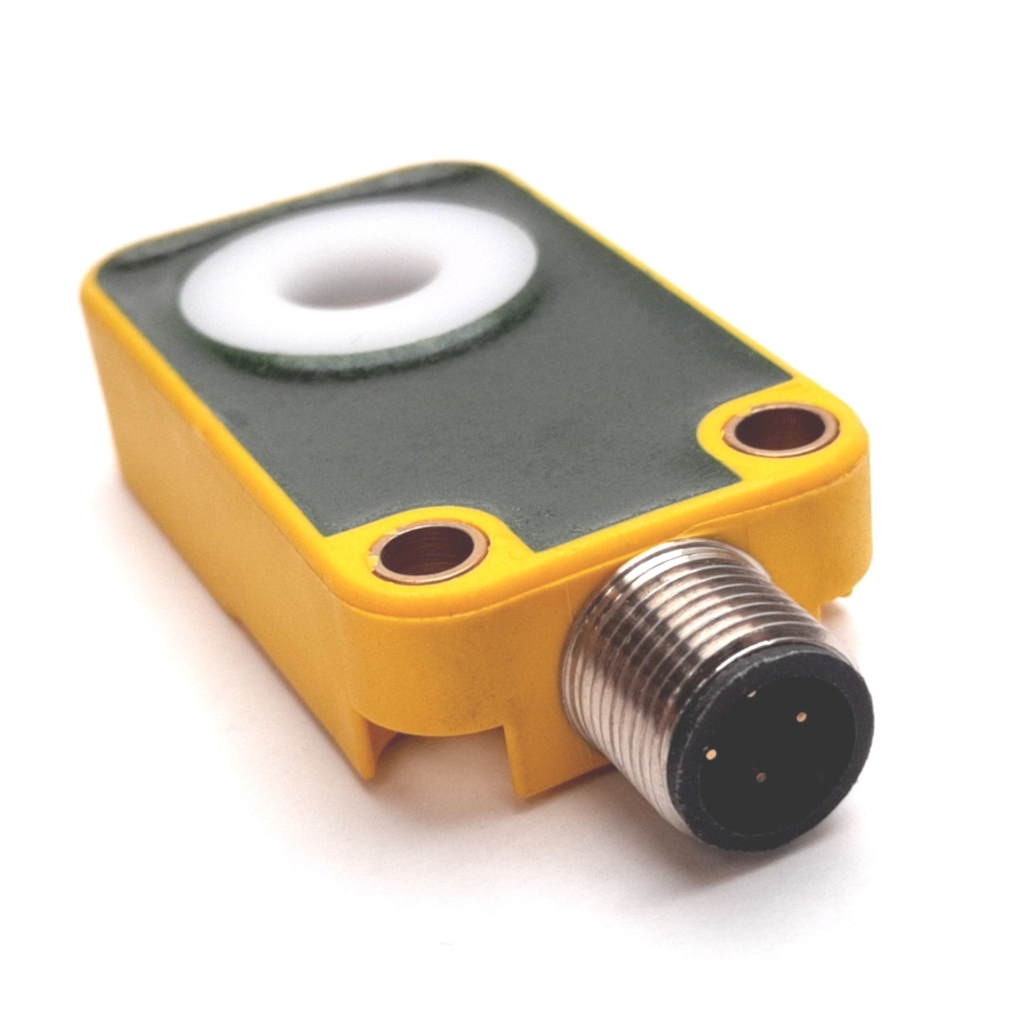 Used Turck Bi10R-Q14-AP6X2-H1141 Inductive Ring Sensor, 10mm Diameter, 10-30VDC, PNP