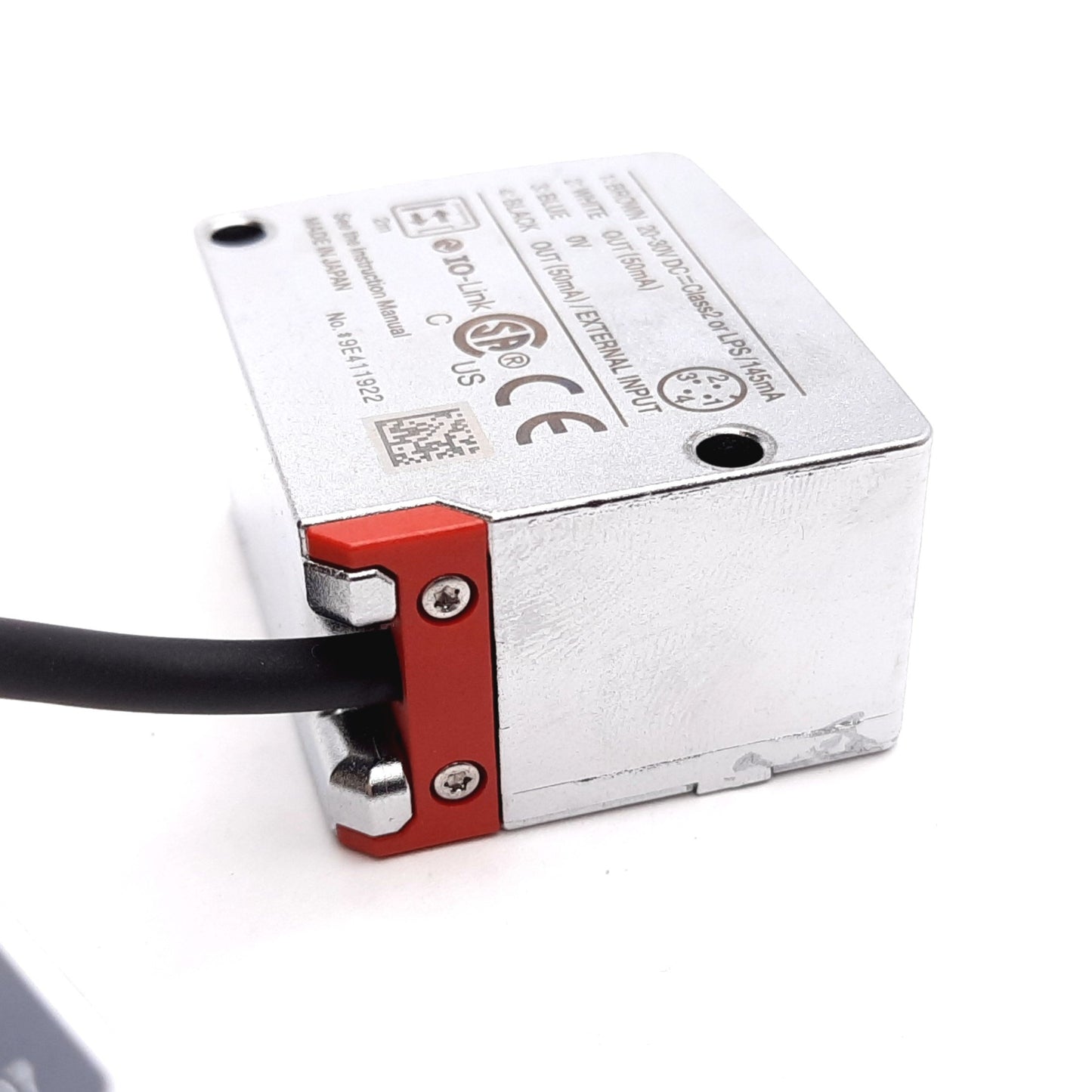 Used Keyence LR-TB2000C Photoelectric Laser Sensor, 60-2000mm, 20-30VDC, 4-Pin M12