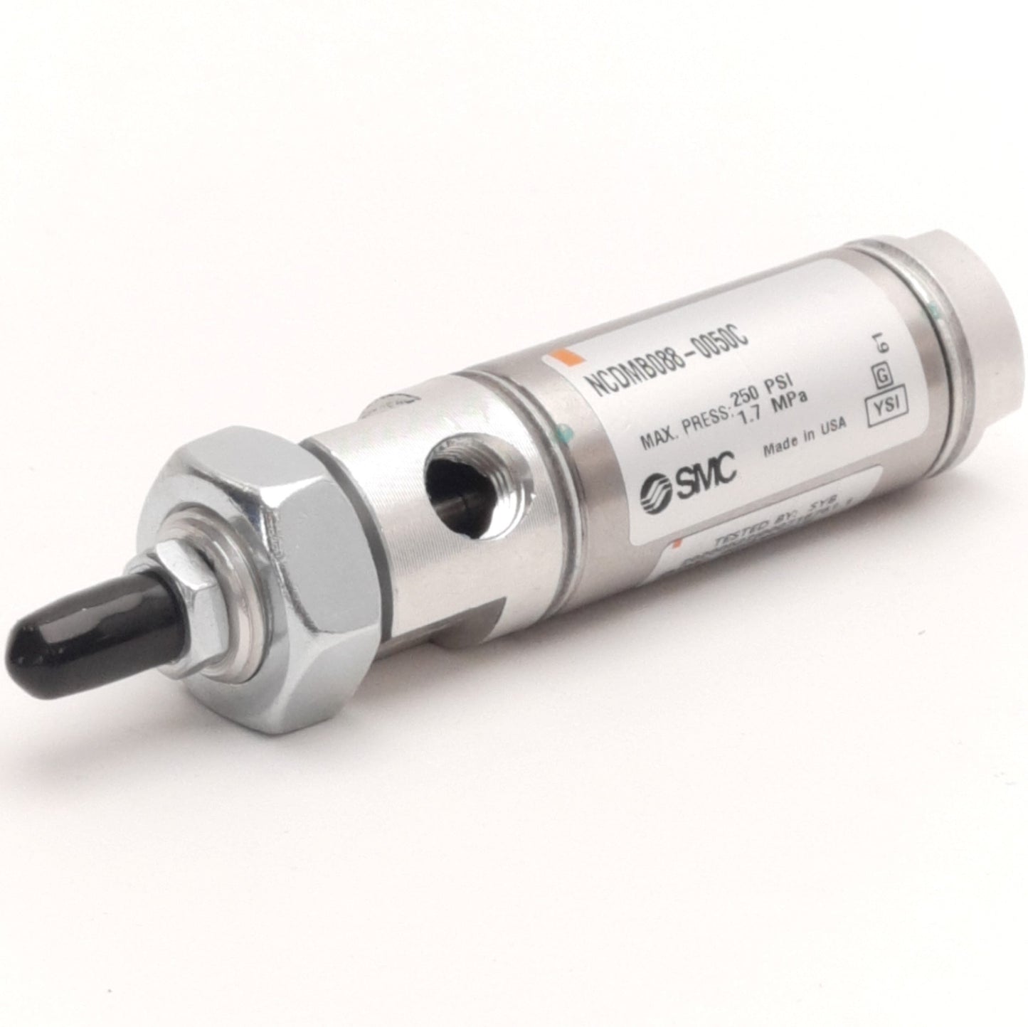 New – Open box SMC NCDMB088-0050C Air Cylinder, 7/8" Bore, 1/2" Stroke, 1.7MPa (250 PSI)