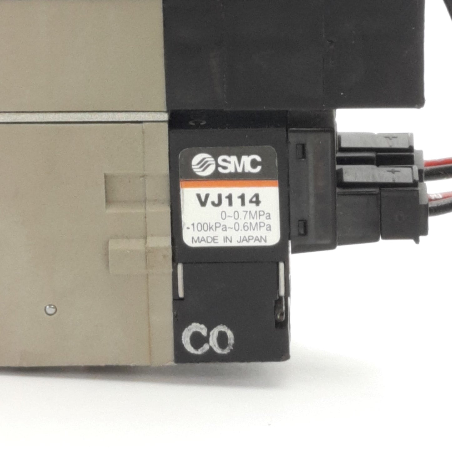 Used SMC ZSE3-0X-23 Vacuum Switch W/ VJ114 24v DC Sol Valve, M5, NPN Output