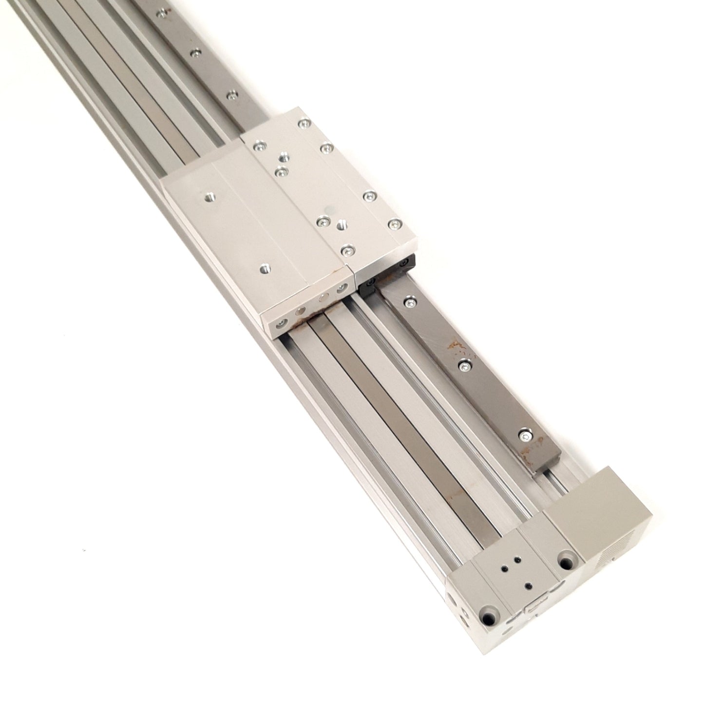 Used SMC MY1H20-800-XB11 Linear Guide Slide Table Bore: 20mm, Stroke: 800mm, M5 Ports