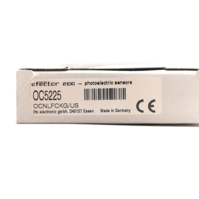New IFM OCNLFCKG/US-100 OC5225 Photoelectric Sensor 45mm Range, 10-30V DC, M12 5-Pin