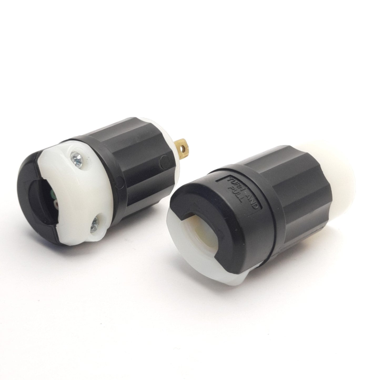 Used Leviton ML2-P/C Locking Connectors NEMA ML-2, M/F, 15A 125V, 2Pole 3-Wire