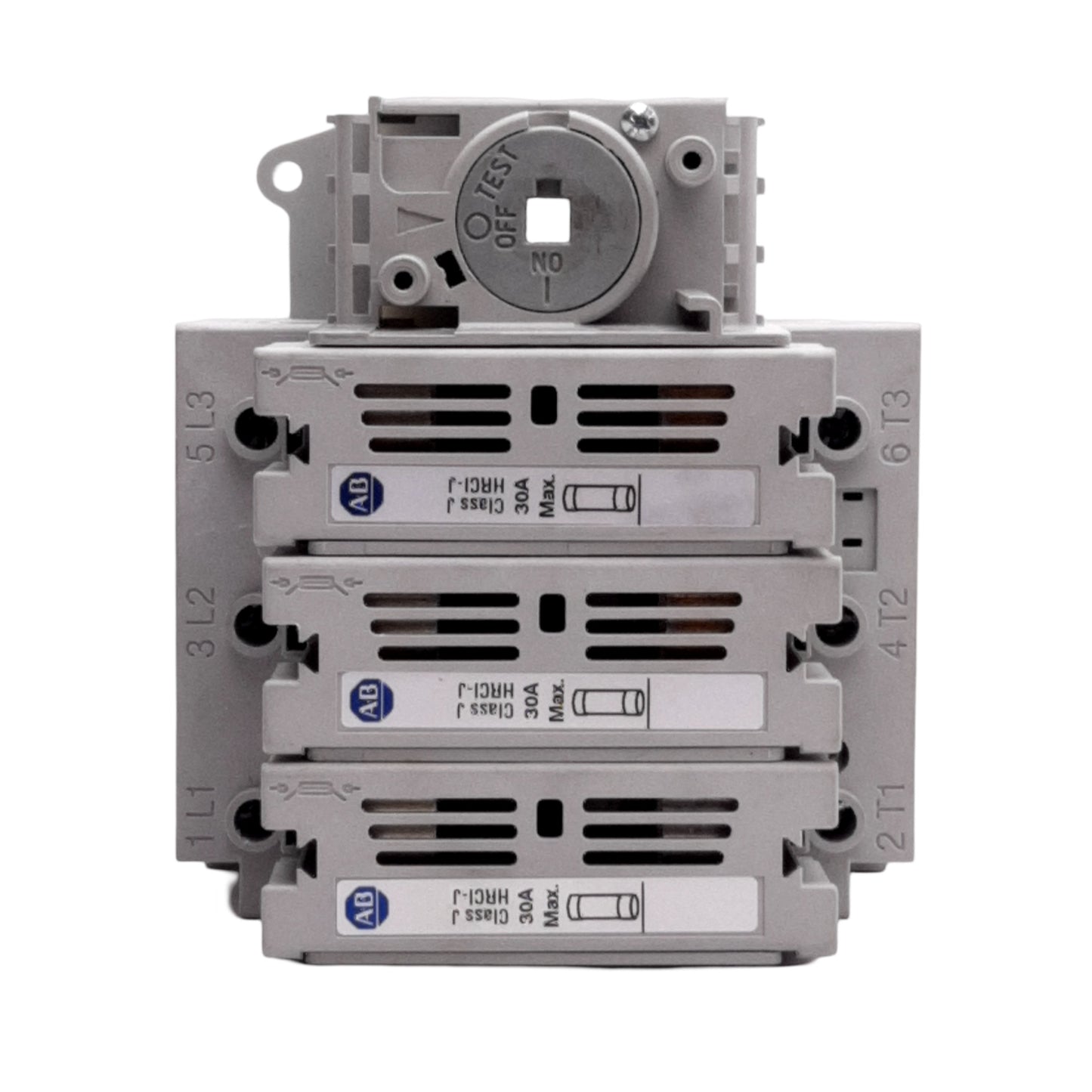 Used Allen Bradley 194R-J30-1753 Rotary Disconnect Switch, Class J Type HRCI-J, 30A