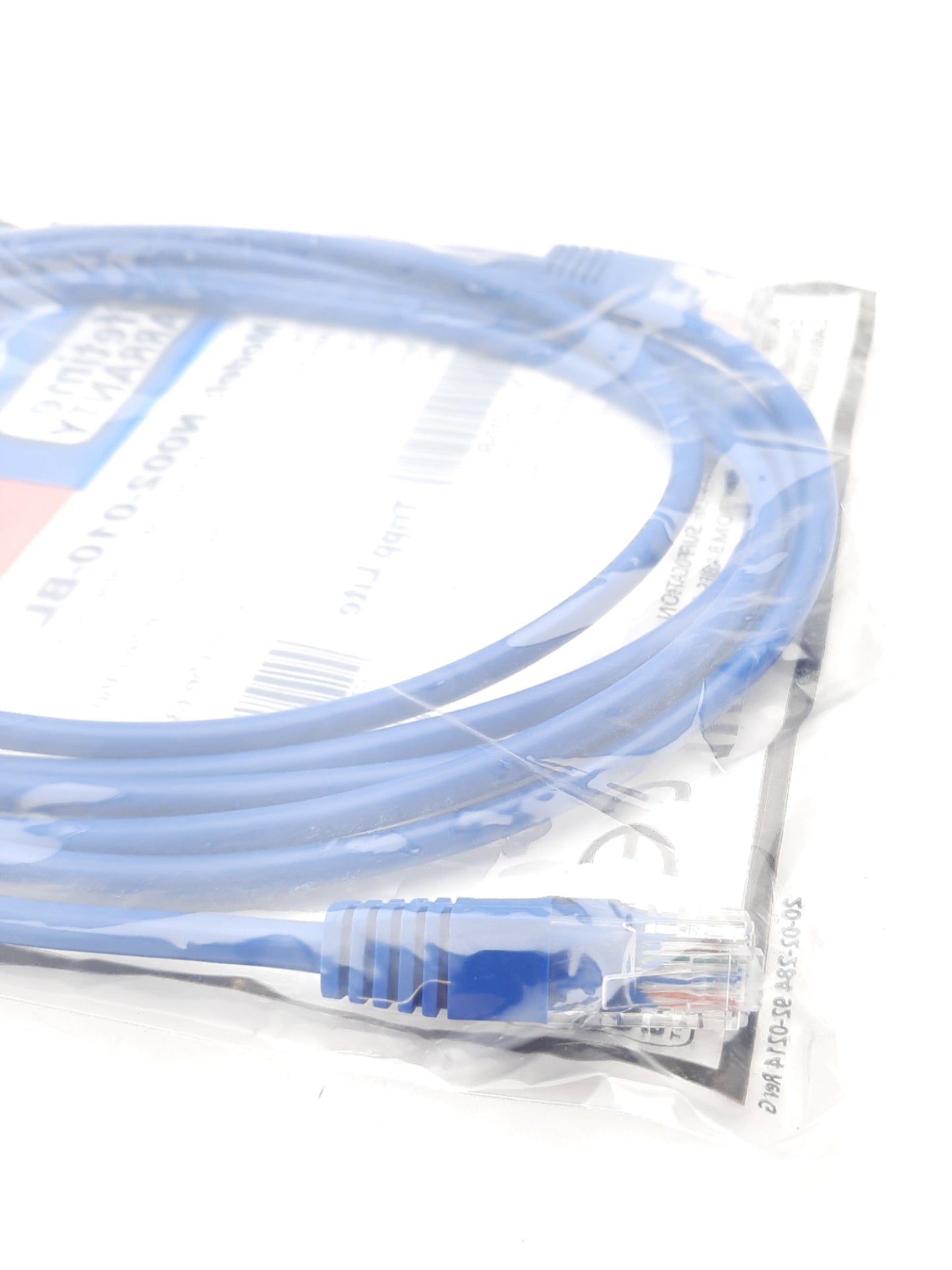 New Lot of 5 Tripp Lite N002-010-BL Cat5e Ethernet Cable RJ45 Male to Male 10Ft