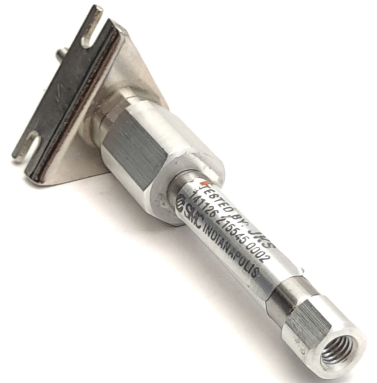 Used Lot of 2 SMC NCDJ2L6-050R-B Mini Double Acting Cylinder, 1/4" Bore, 1/2" Stroke